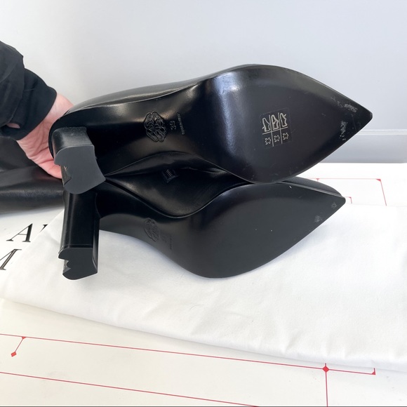 Alexander McQueen Over the Knee Knee-High Leather Boots - Picture 8 of 13